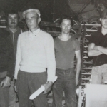  M. Lascoux (à droite) avec toute son équipe en 1976